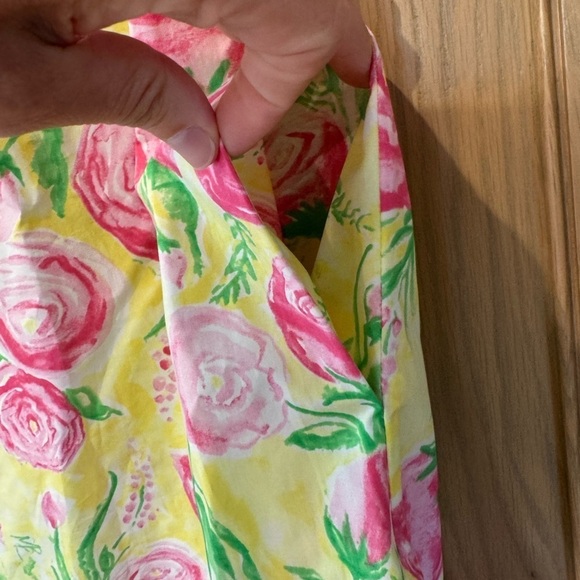 Haley and the Hound Floral Scalloped Ruffle Cap Sleeveless Dress / small - Picture 5 of 15